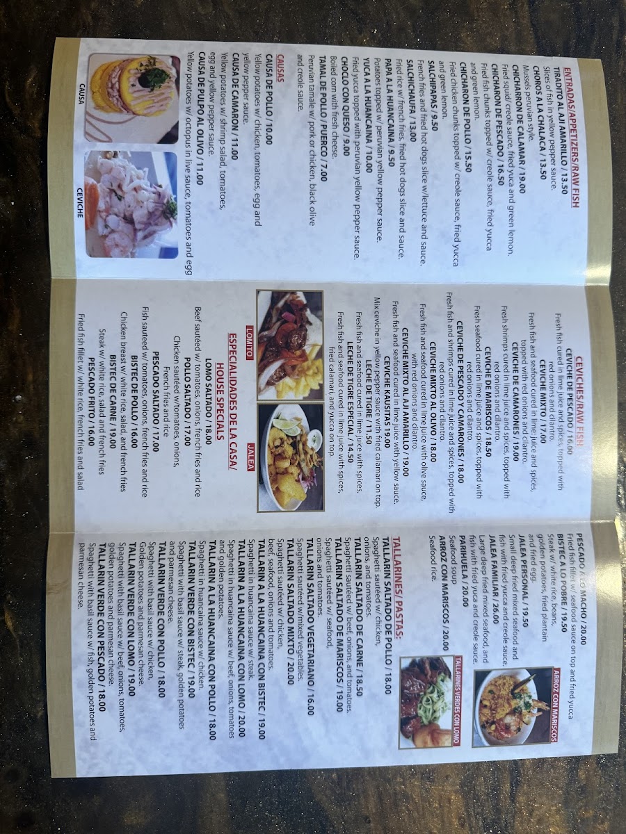 Menu Los Kausitas Peruvian Restaurant-7